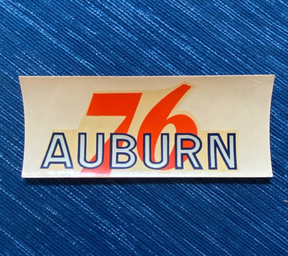Vintage Union 76 Oil Auburn Placer County California Decal Gas Station Souvenir